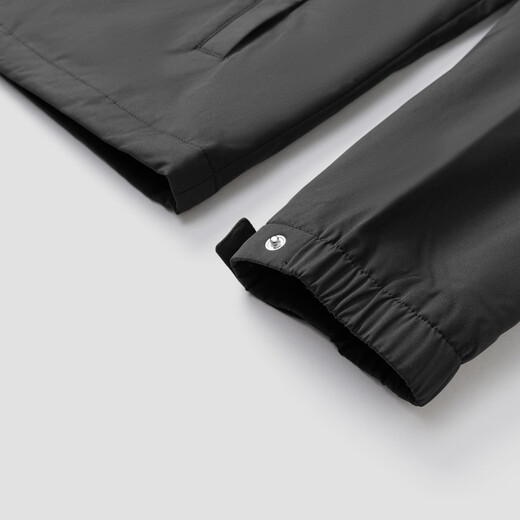 Karl Lagerfeld Men's Contrast Color Hooded Jacket LOGO Jacket Cotton Jacket Winter New Men's Clothing Galeries Lafayette M26Y3501 Black M (48)