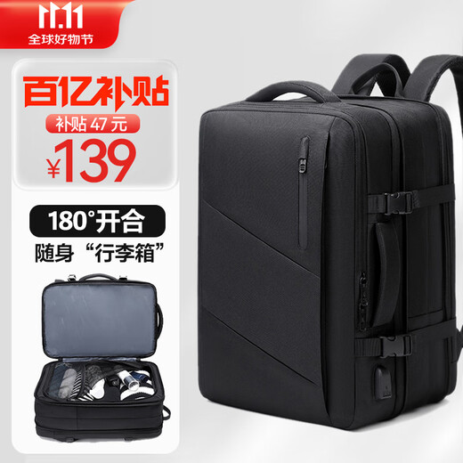 VICTORIATOURIST Backpack Men's Travel Backpack Large Capacity Laptop School Bag 17.3-inch Business Travel Business Computer Bag Expandable