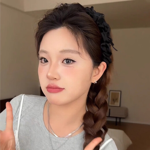 Bow tooth comb hairband for women 2025 new high-end light luxury summer high skull headband hairpin headwear black ballet style hairband