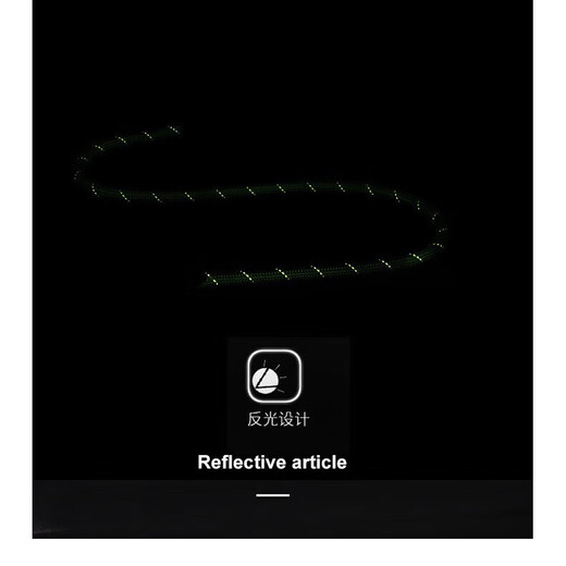 Dog leash, black dog leash, small and medium-sized universal nylon reflective round rope, explosion-proof pet supplies, black L polyester