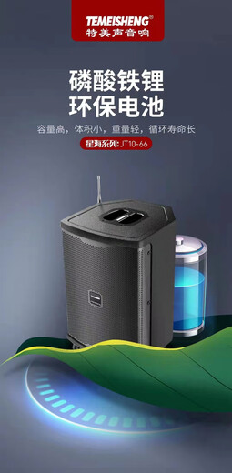 TEMEISHENG JT10-66 outdoor musical instrument audio road show K song square dance portable guitar saxophone playing and singing live broadcast