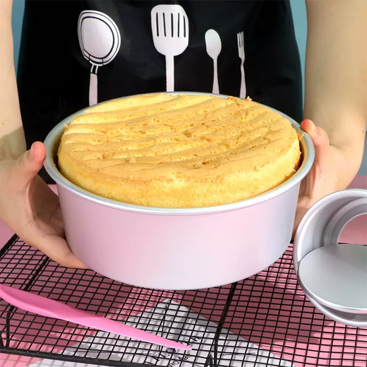 Yusenyi round Qi cake style 108 anode 46 live mold non-stick inch bottom mold set early cake mold baking ancient mold size is inches. Buy the mold and get a demoulding knife for free