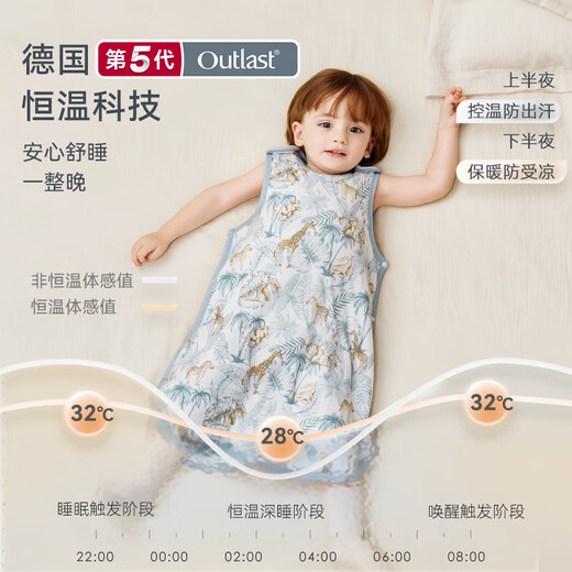 I-baby vest sleeping bag belly protection anti-kicking baby sleeping bag thickened quilted baby autumn and winter sleeveless pajamas Pink Rui Sweet Rabbit 90