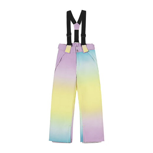 Vector's new children's ski pants for girls, windproof, waterproof and warm outdoor snowboard pants for boys, glacier pastel, one size fits all 120