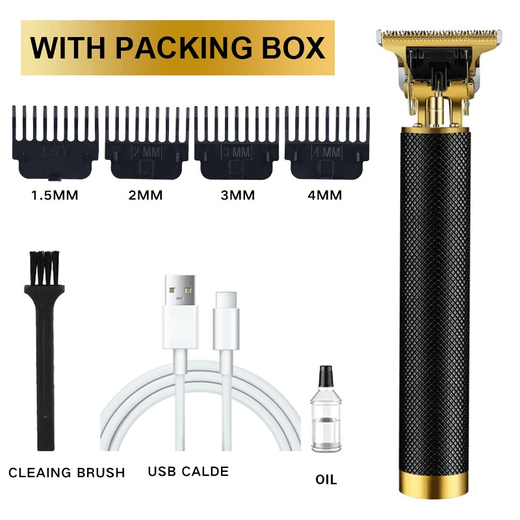 Skingcond German men's private shaver trimming shaver men's and women's shaving razor universal de-shaving razor metal body black gold straight-through gentle shaving safety does not hurt the skin