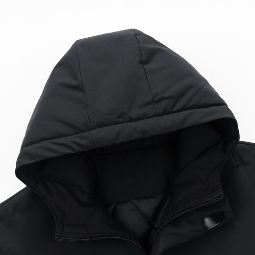 Fat, handsome, fashionable and fat cotton-padded jacket for men, winter warm and windproof plus fat plus size casual loose hooded cotton jacket, Khaki 7XL (suitable for 240-260Jin Jin is equal to 0.5kg)