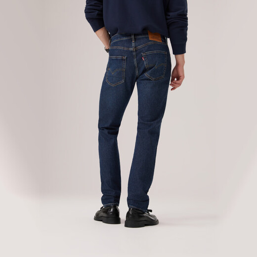 Levi's李维斯冬暖系列男512修身锥型美式低腰复古水洗牛仔裤28833 深蓝色 32 (32)