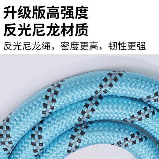 Pet explosion-proof reflective traction rope, dog walking rope, dog leash, cat round rope, large, medium and small dog pet supplies, reflective traction rope-grey 1.2*2m-1 piece