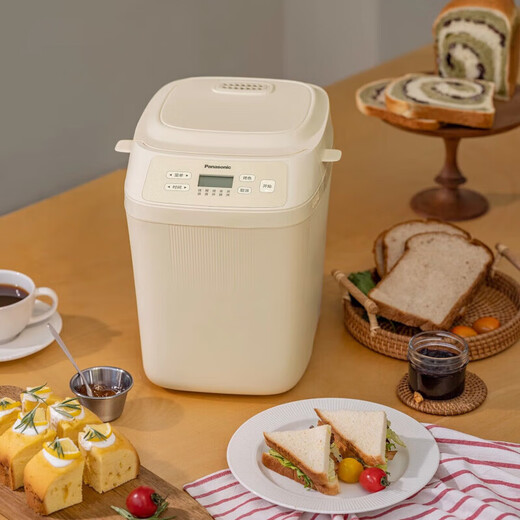 Panasonic bread machine household small fully automatic intelligent dough fermentation kneading multifunctional baking bread toast breakfast SD-PN100CSQ fully automatic kneading + fermentation 95 new slightly flawed