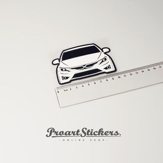 Litian PROart original MARKX2014 REIZ reflective car stickers front and rear glass triangle window fuel tank cap stickers MARKX2014 REIZ10CM