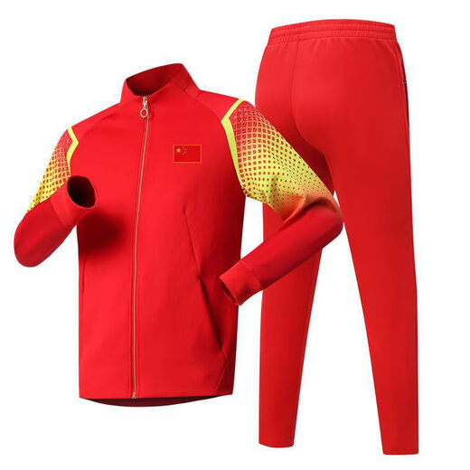 New set of table tennis uniforms for men and women, long-sleeved team uniforms, children's sportswear, quick-drying sweat-absorbent training clothes, custom printed 716 red tops 130 130