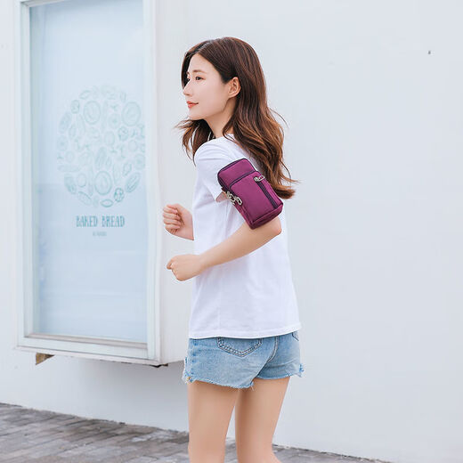 Chaosihui 2025 new mobile phone bag women's cross-body mini small bag 7-inch mobile phone bag universal halter neck wrist coin purse black 4 zippers - large cross-body + arm