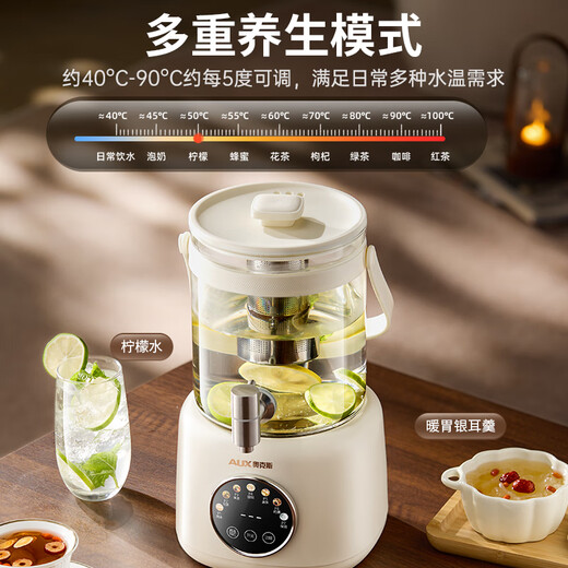 Oaks health pot, stew, all-in-one, teapot, kettle, faucet, electric kettle, fully automatic insulation, constant temperature, glass kettle, multi-level temperature adjustment, smart reservation, household flower tea bucket 2.5L/basic model