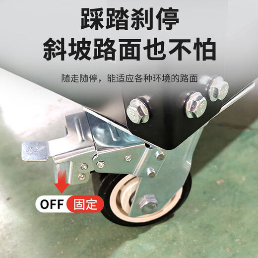 Yusenyi Heavy-Duty Workshop Mobile Tool Truck Inspection Vehicle Thickened Auto Repair Repair Multifunctional Workbench Three Layers E-T3 Basic Model - Height Adjustable Three-inch PP Wheel