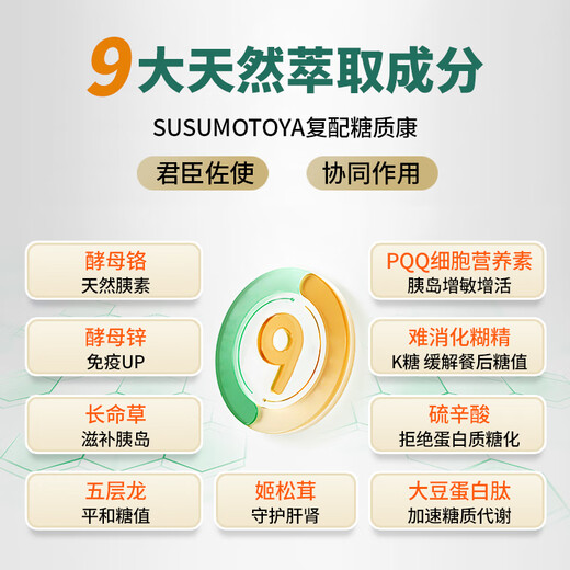 SUSUMOTOYA Japan's original imported compound high-content Tangzhikang oral islet blood sugar balance tablets 60 tablets
