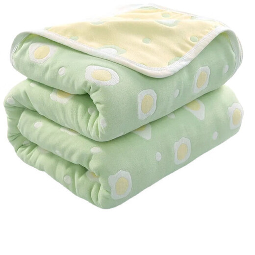 Special cotton gauze quilt for mothers and babies, pure cotton towel quilt, air-conditioned quilt, baby hug quilt, stroller blanket, mushroom 150x200cm, six-layer gauze pure cotton