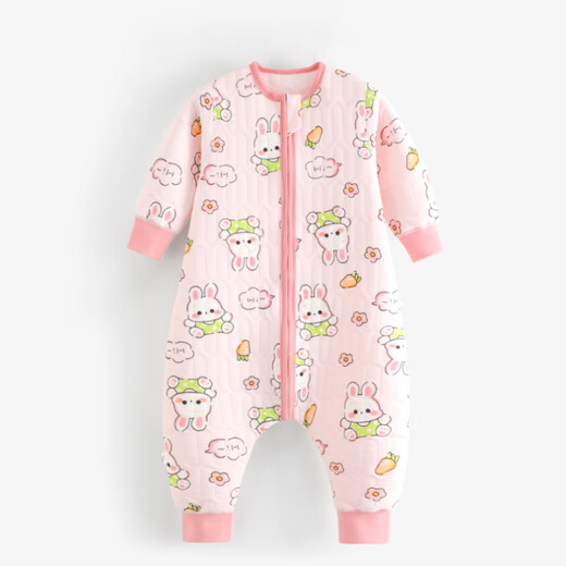 9i9 Children's Sleeping Bag Autumn and Winter Warm Thickened Split-Leg Baby Girl Jumpsuit Child Anti-Kick Quilt 90 Code A126