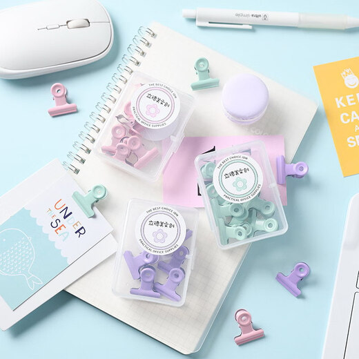 Pupan sealing clip kitchen snack small clip food sealing clip household food preservation bag milk powder tea sealing artifact round head clip pink 1 box 8 pieces