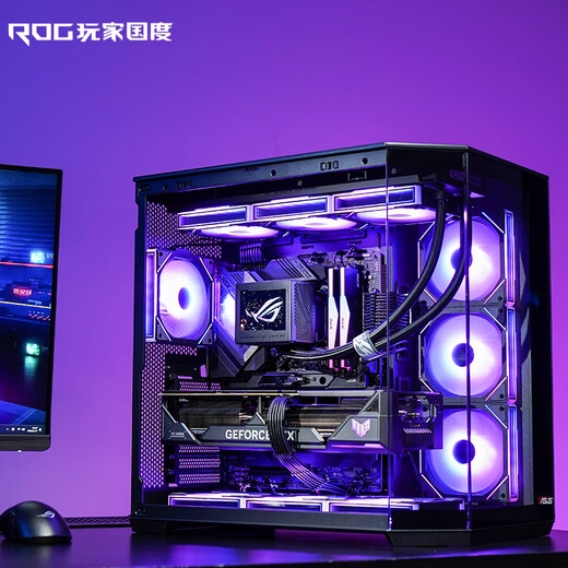 ASUS (ASUS) RTX5080 host RTX5070Ti/5090D host i9 14900KF U7 265K rog family bucket black myth game console desktop assembly machine computer complete machine U7 265KF + ASUS RTX5080 丨 seven