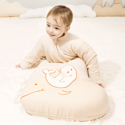 Smile baby sleeping bag autumn and winter cotton liner thickened in winter all-in-one pure cotton baby anti-kick quilt spring and autumn 100% cotton liner medium thickness 150g/80cm (suitable for 0-18 months and under 85cm)