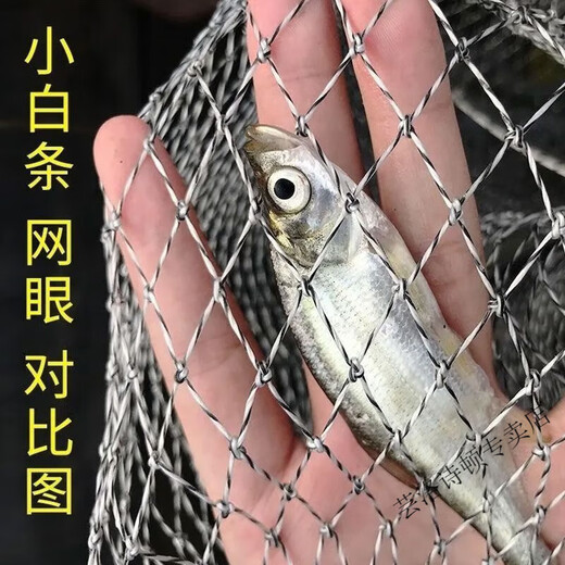 Vinoa stainless steel fishing net hand-woven Dali horse fishing net anti-hanging quick-drying fishing net bag fish basket fishing gear fish protection Dali horse mouthless cloth model diameter 25 length 1 meter without package