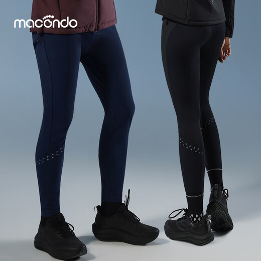 Macondo original single product丨Outdoor running quick-drying pants 2nd generation front piece wind-resistant and warm back piece quick-drying cold-proof back pocket 25 new black female M