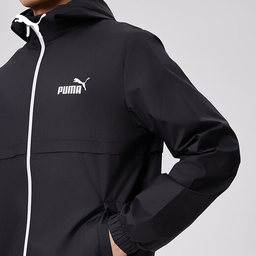PUMA windproof and water-repellent outdoor sports jacket men's new autumn casual jacket top 849462 black-01 XL (185/104A)