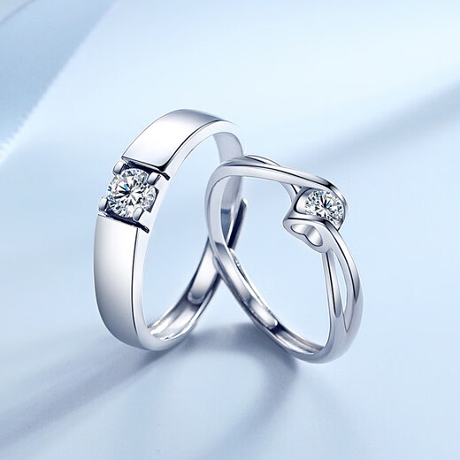 The only couple ring pure pure silver for men and women, wedding rings, confession rings, birthday gifts for girlfriends and wives, s925 silver angel kiss rings for couples