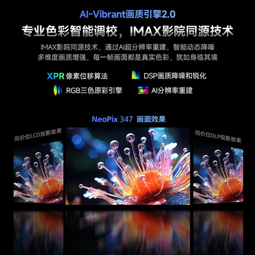 Philips (PHILIPS) Sky Eye Projector Home Home Theater True 1080P HD Smart Portable Bedroom Dormitory Projector NeoPix 347 (10,000 yuan TV-level chip)