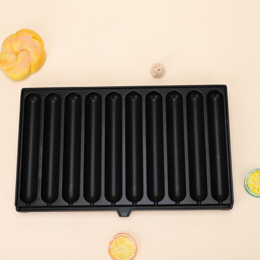 Manesen 10-tube sausage pan roadside stall commercial crispy starch sausage pan night market stall cassette oven mold aluminum alloy ten-hole sausage baking pan