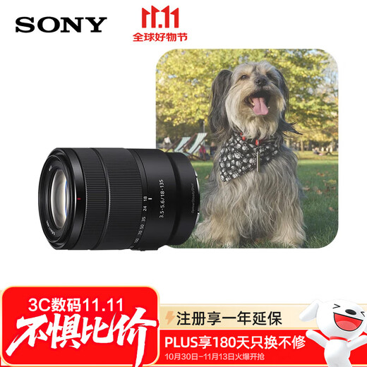 Sony (SONY) E 18-135mm F3.5-5.6 OSS APS-C format medium telephoto zoom lens (SEL18135)