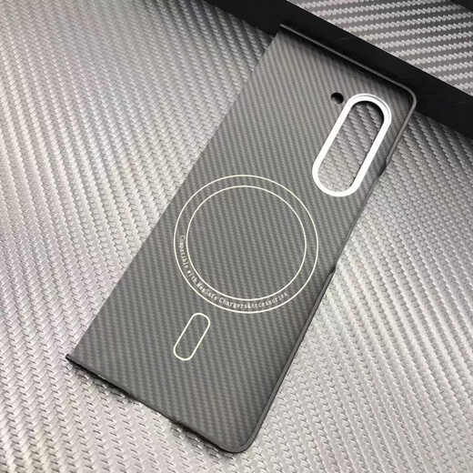 Samsung (SAMSUNG) original quality Galaxy z fold6 Kevlar mobile phone case aramid fiber magnetic z fold5 three coarse grain 1500D single back cover + crater Samsung ZFold6