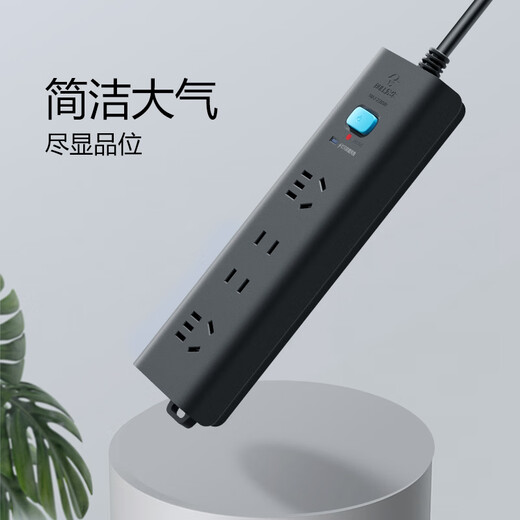 Bull (BULL) lightning protection socket/socket board/socket strip/socket strip/connection board lightning protection model 4-position total control 1.8 meters (new national standard) H5220