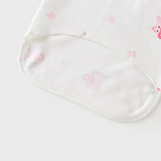 Tongtai newborn half-back baby clothes pure cotton four seasons 0-3 months baby tops full moon clothes 2 pieces pink 52