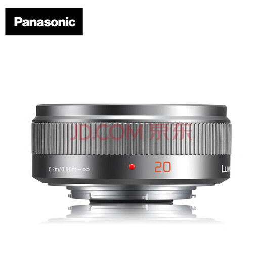 Panasonic 20mm F1.7 second generation fixed focus lens M43 mount biscuit head, convenient, compact and exquisite, online appearance, silver