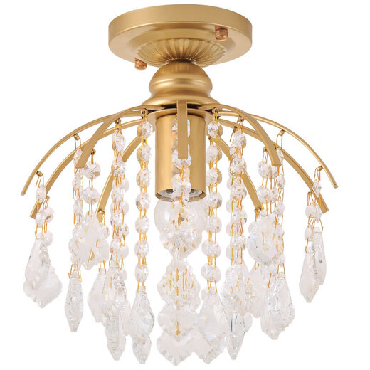 
Oroden 2025 new European crystal chandeliers American light luxury aisle light corridor balcony lamp entrance staircase cloakroom 9885 large-scale hanging + three-color light bulb