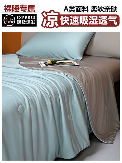 Love the Class A Cooling Air Conditioned Quilt Ice Silk Summer Cooling Quilt Machine Washable Quilt Core Double Thin Quilt Summer Blue and Gray Gray Class A Baby Grade Machine Washable Summer Cooling Quilt 150x200cm Single Quilt-Cooling Black Technology