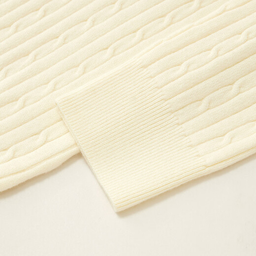 IEF/Aiyifu 2025 winter and spring new style Korean style simple casual commuting temperament daily versatile woolen top apricot one size