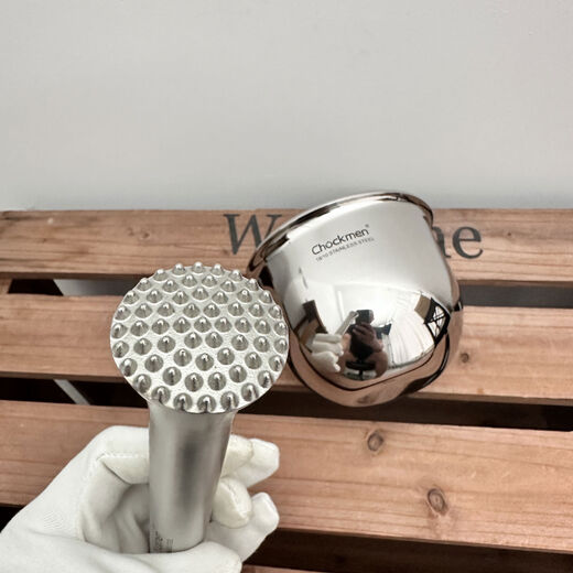 Zhuo Deming 1810 stainless steel thickened solid garlic masher stone mortar mashing jar household grinder medicine cup press garlic 1810 grinder medicine cup press garlic paste