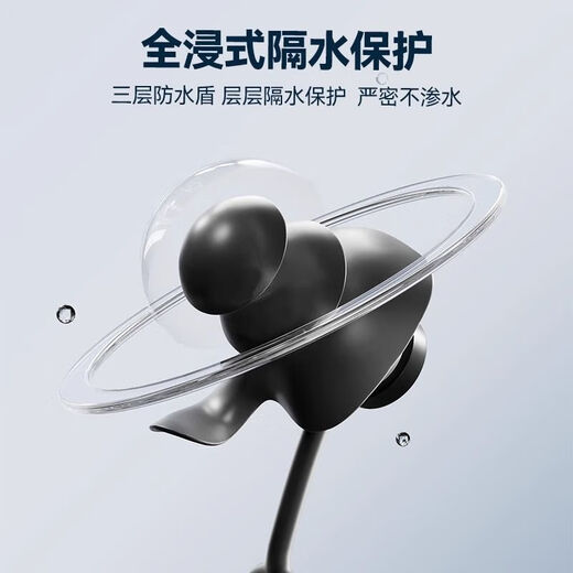 Diaohuang Swimming Earplugs with Lanyard Professional Hanging Waterproof and Anti-falling Artifact Elderly Bath Ear Waterproof Nose Clip Set White - Nose Clip + Earplugs Detachable Lanyard 1 Set