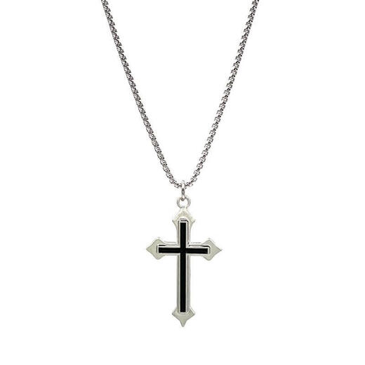 Cross necklace for men and women, ins trendy couple, disco pendant, personalized student, hip-hop style design, niche necklace, cross