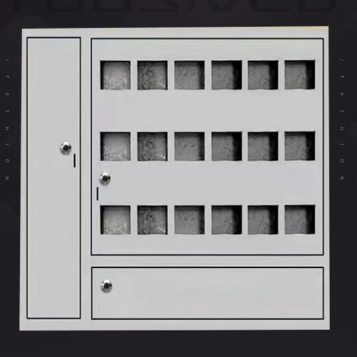 Multi-household exposed iron-electric meter box 2 households 4 meters 6 households 8 households 10 meters 12 digits 15 households concealed three-phase stainless steel meter box 10 households 950*700*170 concealed installation