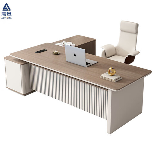AURORA boss desk office desk simple modern executive desk high-end office furniture leadership desk and chair combination 2.4 meters boss desk