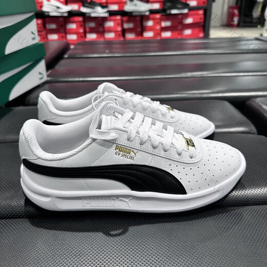 Puma (PUMA) Unisex Tennis GVSPECIAL Breathable Perforated Thick Sole Hot Stamping Bread Shoes 398374-02 Black 40