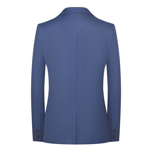 BOSS suit men's 2025 new spring and autumn high-end brand wedding groom slim single button split suit blue M 170 suitable for 100-125 Jin Jin equals 0.5 kg