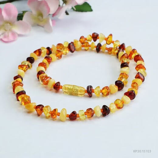 AIHUPO Shenzhen Songgang amber beeswax Russian amber beeswax baby necklace amber beeswax sleep aid teething necklace
