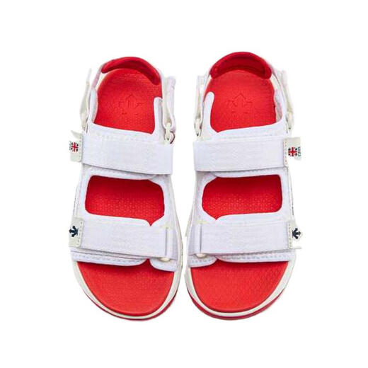 DESCENTE Movewear Series Comfortable, Fashionable, Versatile and Popular Children's Sandals White Teenagers White 33