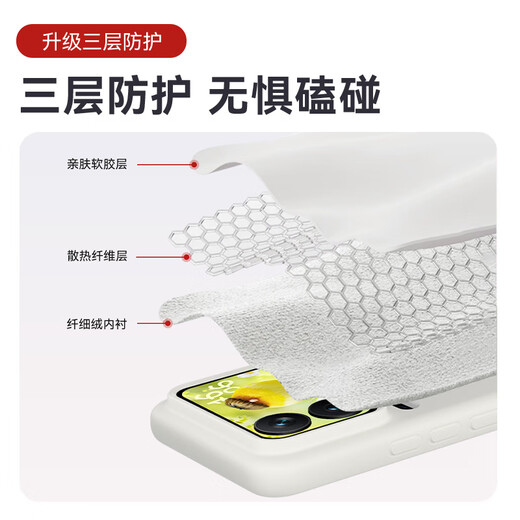 Shang Su is suitable for Xiaomi 17Pro mobile phone case Xiaomi 17Pro protective cover premium liquid silicone soft shell lens all-inclusive anti-fall anti-fingerprint female and male MI solid color antique white