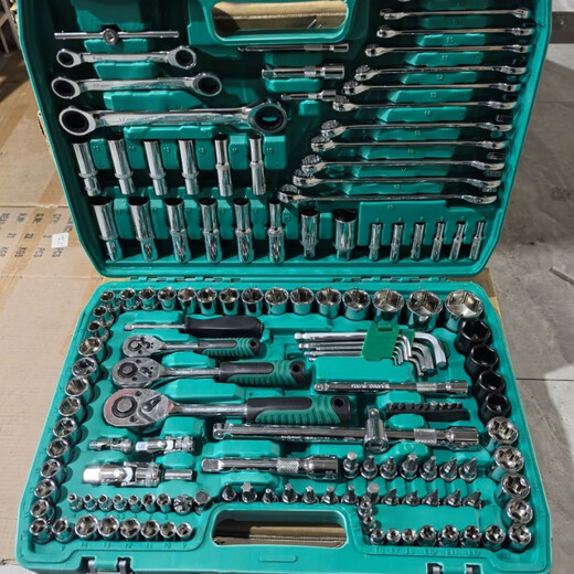 Ye Yu 216-piece auto repair tool set socket wrench combination car repair complete wrench set 216-piece set 24-tooth auto repair model (guaranteed replacement if broken)