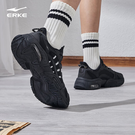 Hongxing Erke sports shoes for men, lightweight shock-absorbing and wear-resistant air-cushion dad shoes, sports and leisure running shoes for men